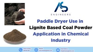 Paddle Dryer Use in Lignite based coal powder Application in Chemical Industry