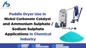 Paddle Dryer Use in Nickel Carbonate Catalyst and Ammonium Sulphate Sodium Sulphate Applications in Chemical Industry