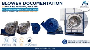 Blower GA Drawing Approval, MTC and PMI Documentation: